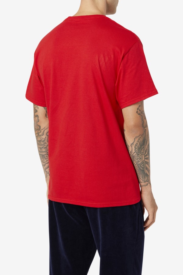 Red/White/Navy stacked tee shirt Fila Outlets