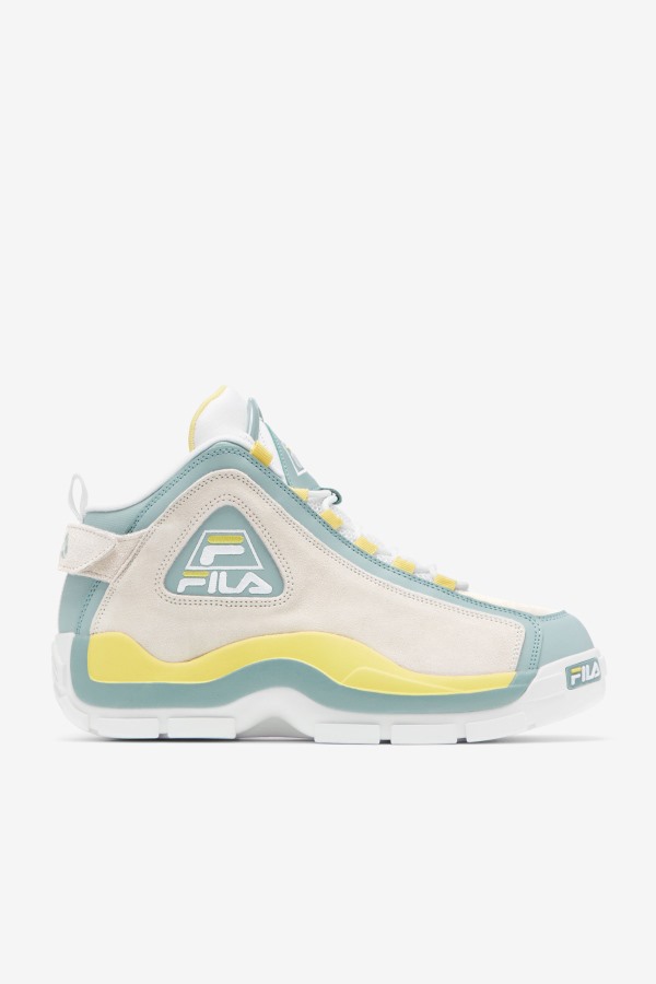 Men's Grant Hill 2 White/Egret/Gray Mist Fila Outlets