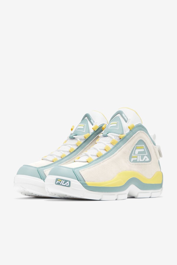 Men\'s Grant Hill 2 White/Egret/Gray Mist Fila Outlets