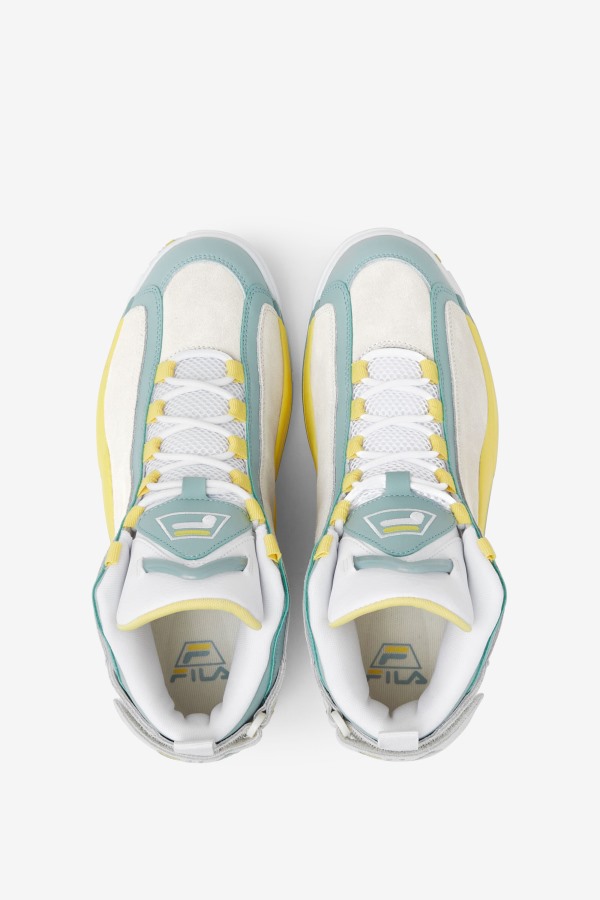 Men\'s Grant Hill 2 White/Egret/Gray Mist Fila Outlets