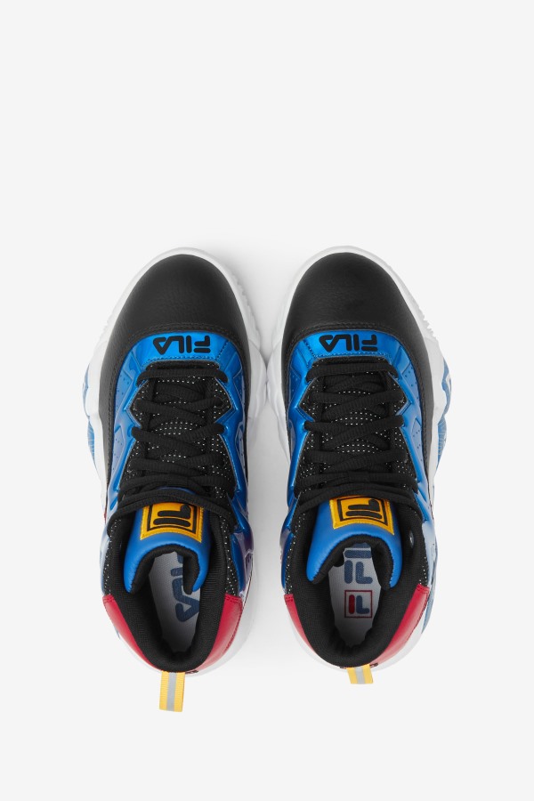Black/Red/Gold Fila Outlets Little Kids\' Mb Night Walk