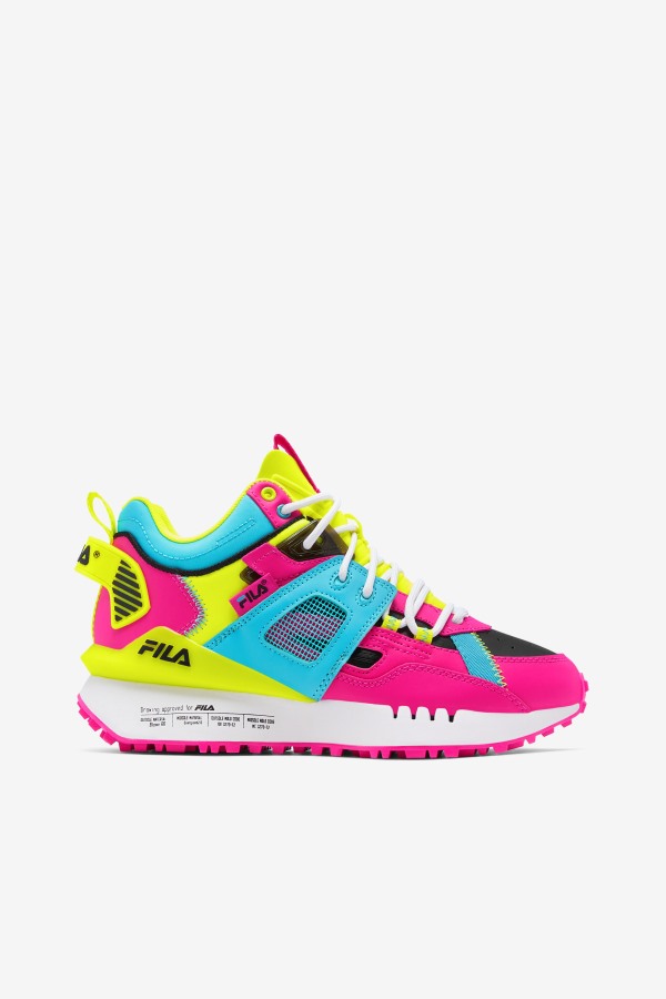 Women's Spectra Fila Outlets Pink Glo/Yellow/Black