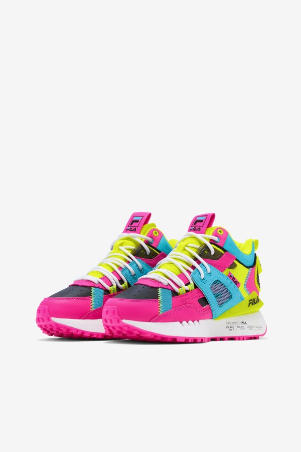 Women\'s Spectra Fila Outlets Pink Glo/Yellow/Black
