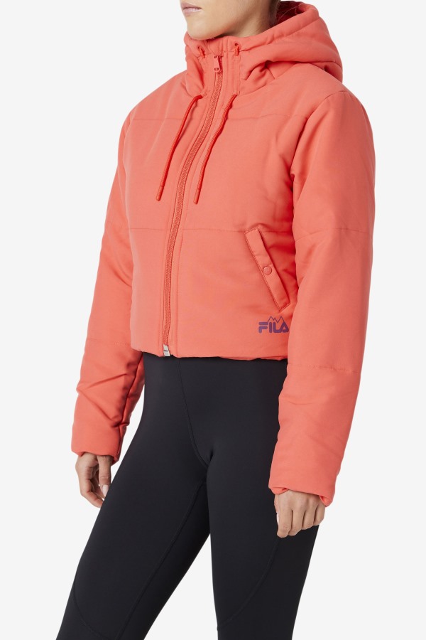 Cayenne/Pickled Beet Fila Outlets Eden Puffer Jacket