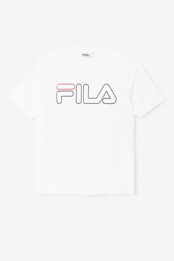 borough tee Fila Outlets White/Black/Red