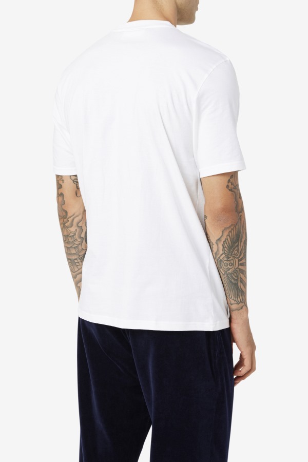 borough tee Fila Outlets White/Black/Red