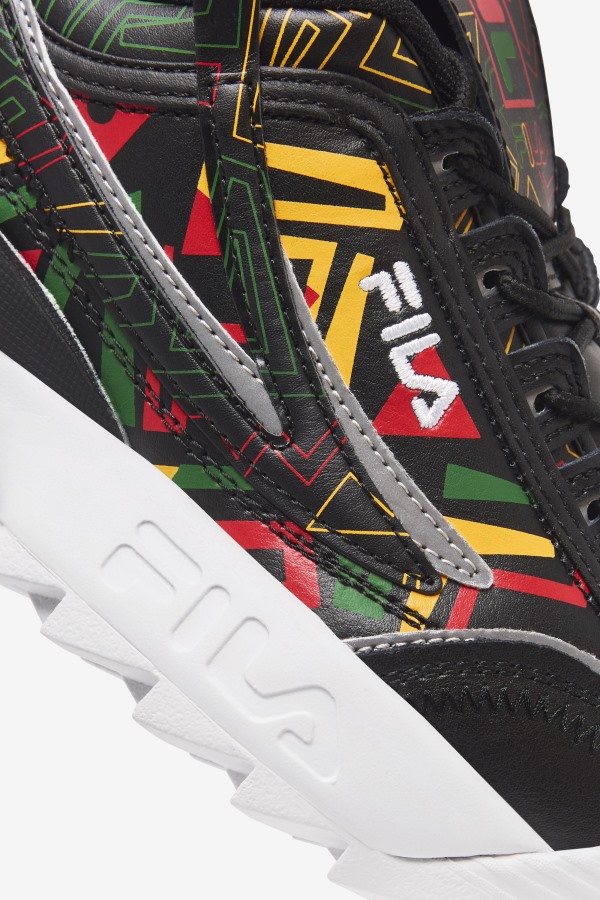 Fila Outlets Black/Jelly Bean/Lemon Women\'s Disruptor 2 Exp