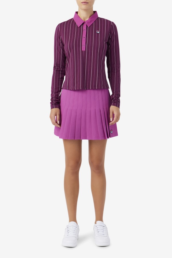 Amy Pleated Skirt Fila Outlets Rouge