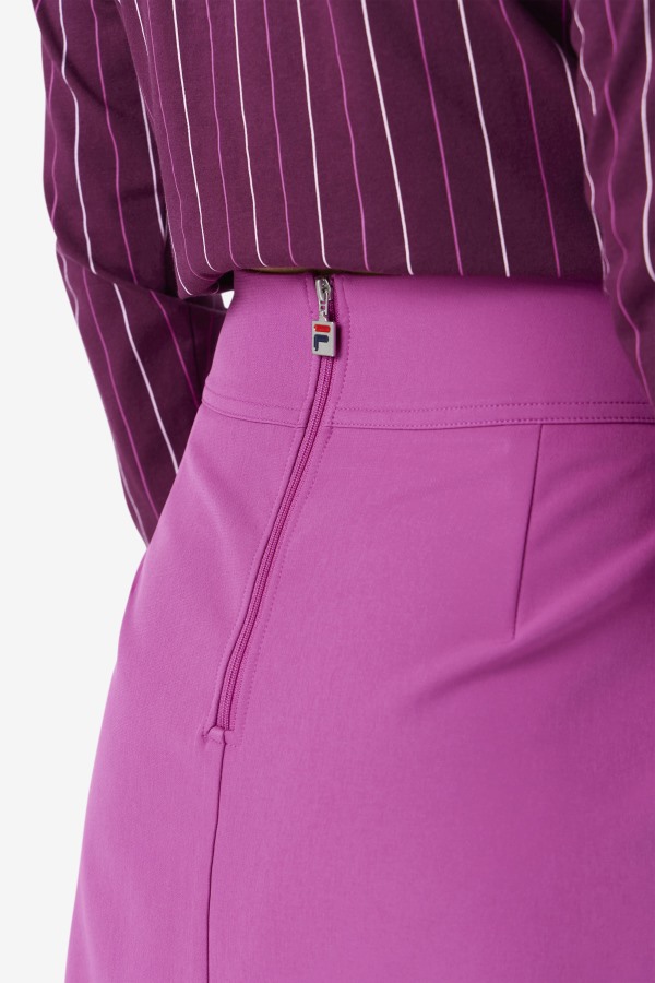 Amy Pleated Skirt Fila Outlets Rouge