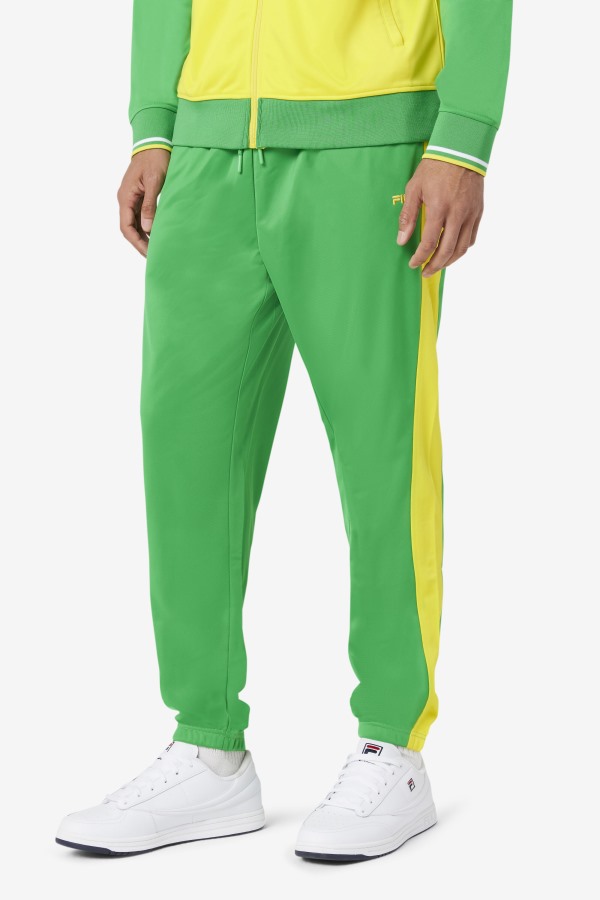 Fila Outlets Fern Green/Yellow Brazil Track Pant