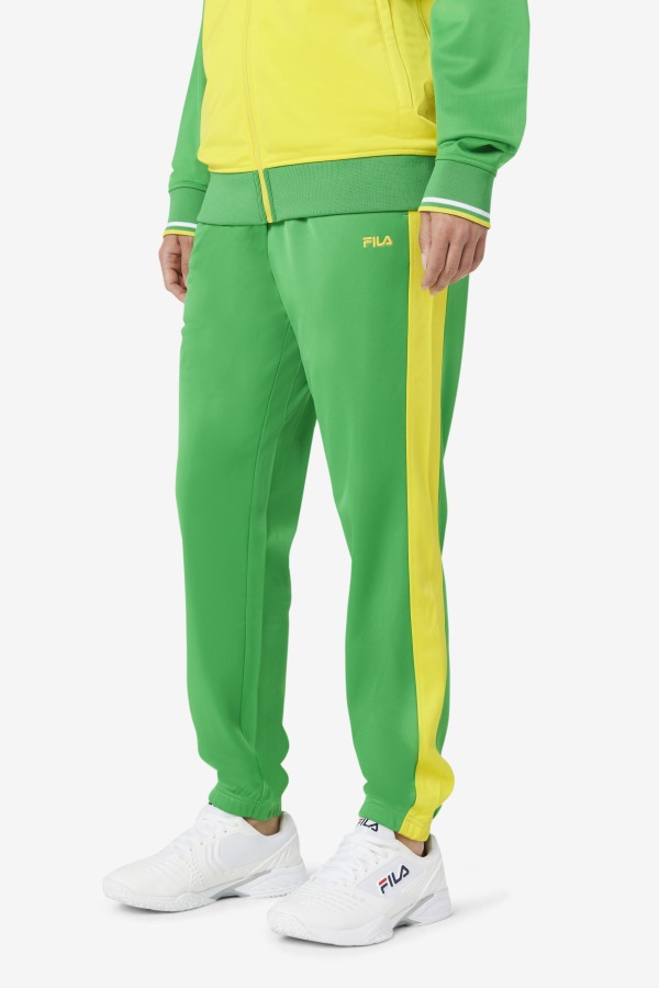 Fila Outlets Fern Green/Yellow Brazil Track Pant