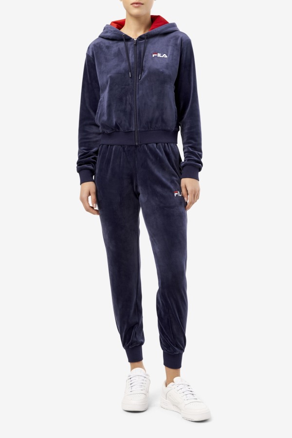 Zura Velour Jacket Navy Fila Outlets