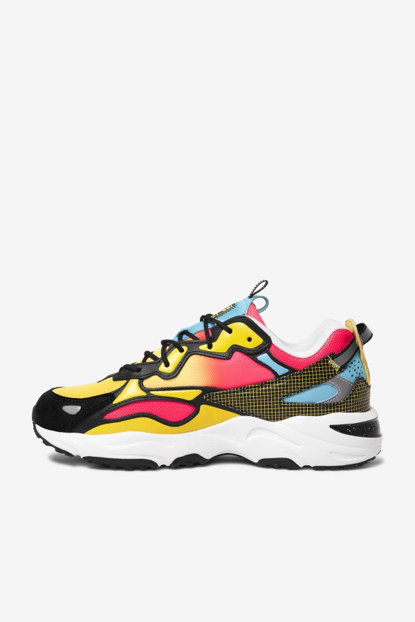 Men\'s Ray Tracer Apex Black/Deep Pink/White Fila Outlets