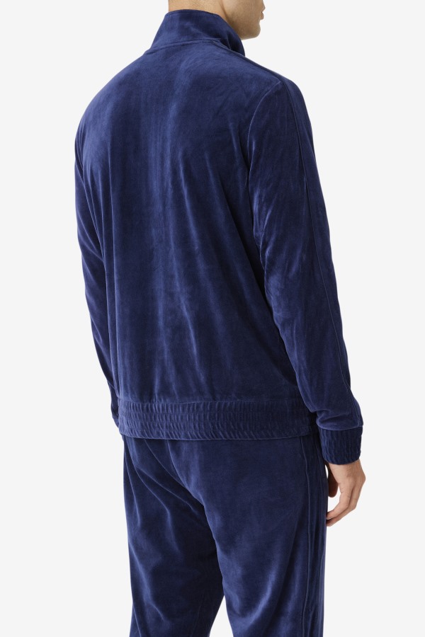 Deverall Velour Jacket Navy Fila Outlets