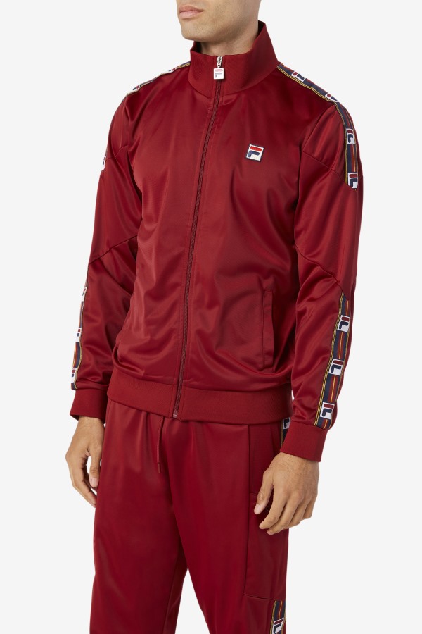 Carson Track Jacket Fila Outlets Rhubarb