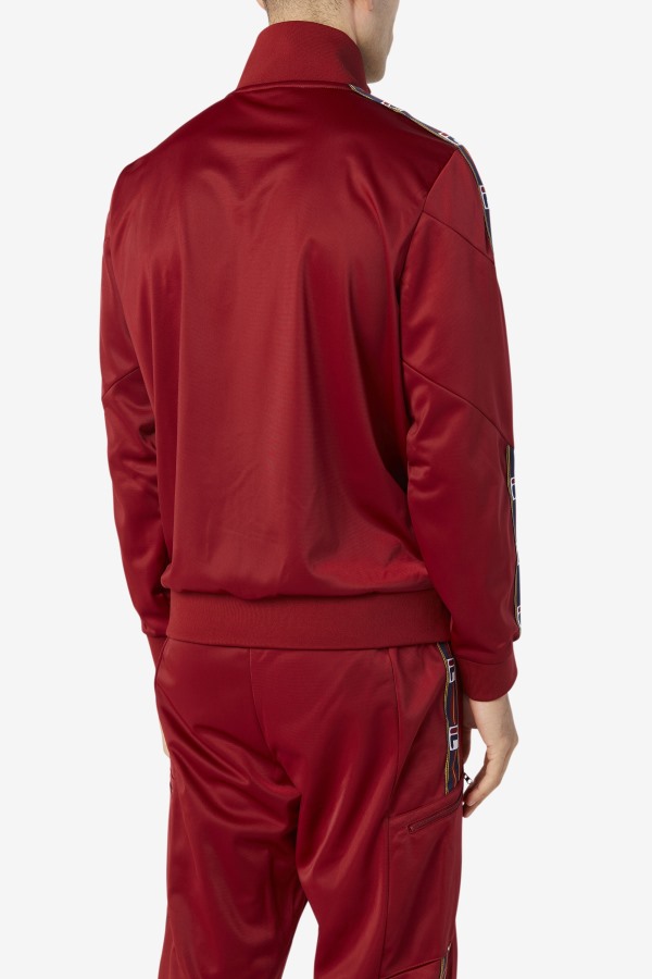 Carson Track Jacket Fila Outlets Rhubarb