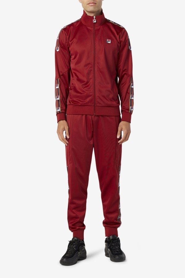 Carson Track Jacket Fila Outlets Rhubarb