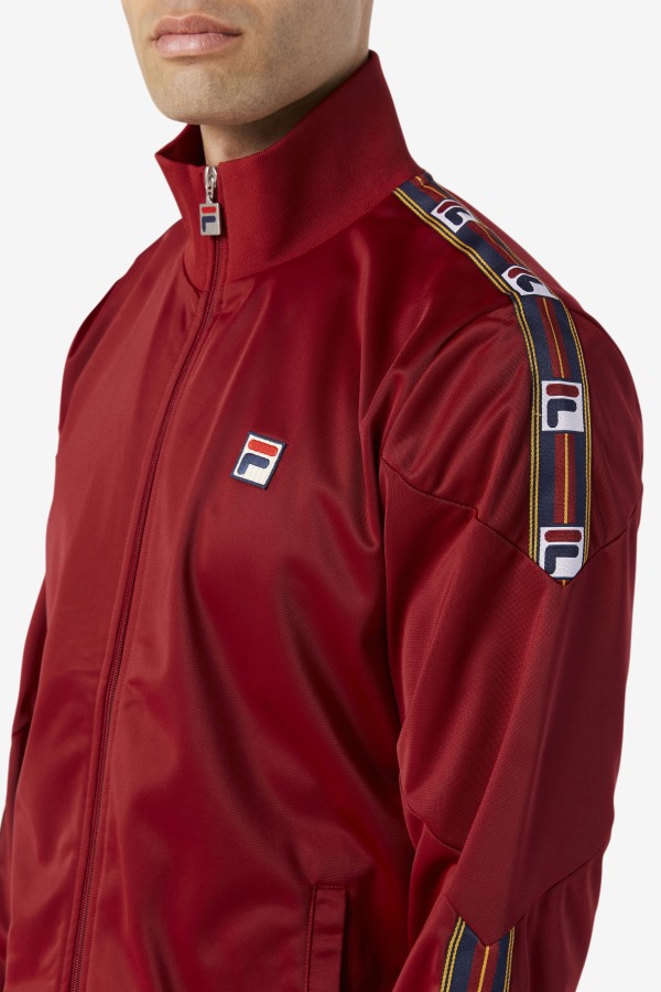 Carson Track Jacket Fila Outlets Rhubarb