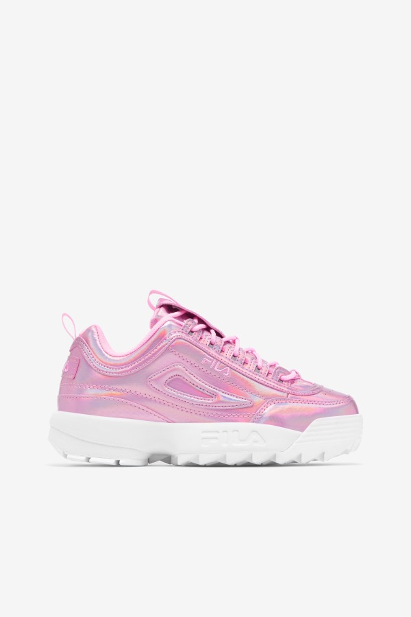 Cotton Candy/White Women's Disruptor 2 Premium Iridescent Snake Fila Outlets
