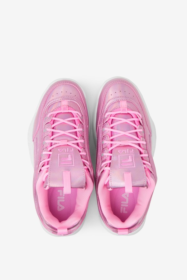 Cotton Candy/White Women\'s Disruptor 2 Premium Iridescent Snake Fila Outlets