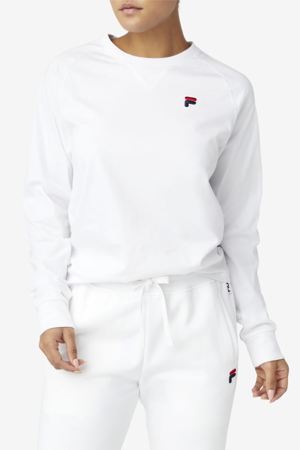 White Flynn Long Sleeve Tee Fila Outlets