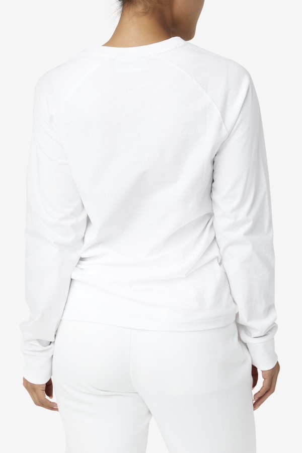 White Flynn Long Sleeve Tee Fila Outlets