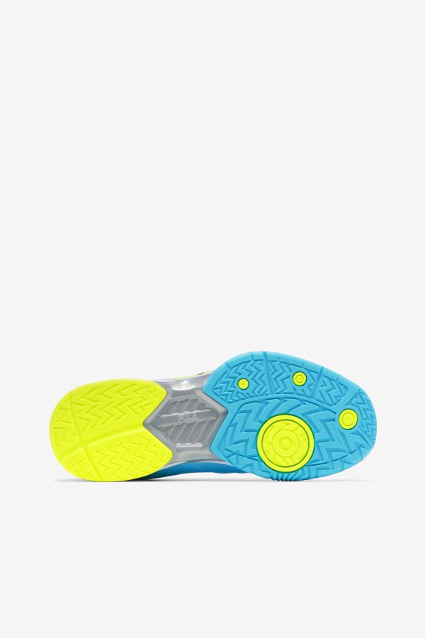 Bluefish/White/Yellow Fila Outlets Women\'s Volley Zone