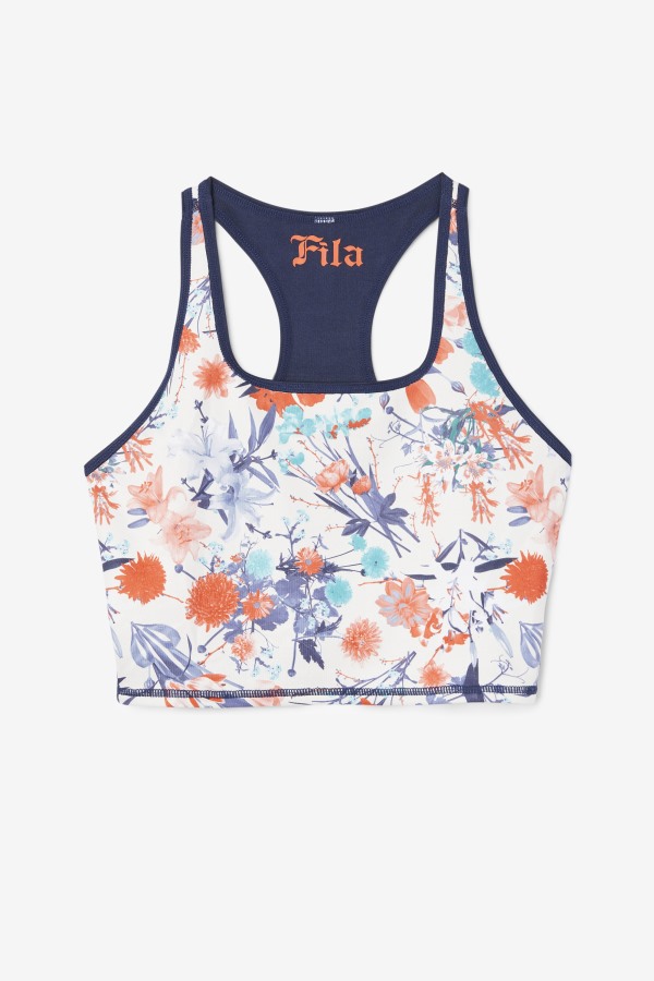 Fila Outlets Navy Zuri Reversible Crop Tank