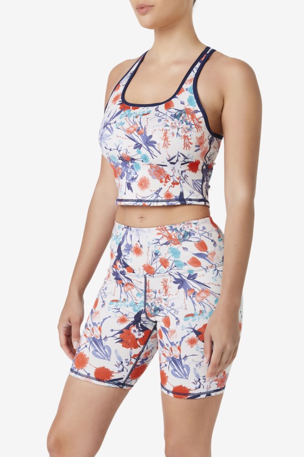 Fila Outlets Navy Zuri Reversible Crop Tank