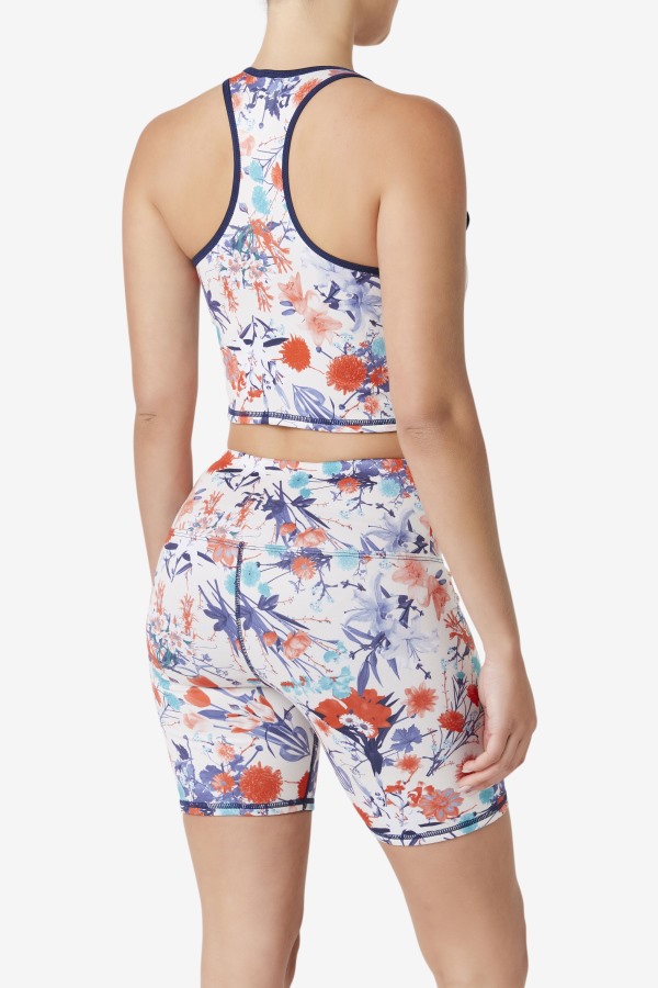 Fila Outlets Navy Zuri Reversible Crop Tank