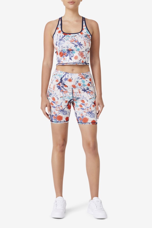 Fila Outlets Navy Zuri Reversible Crop Tank