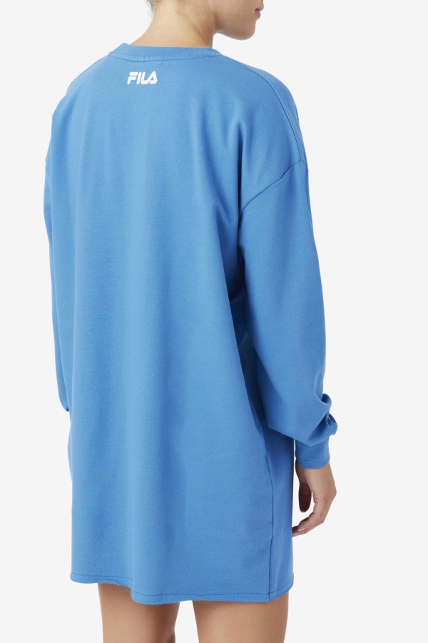 Mazik T-Shirt Dress Fila Outlets Vallarta Blue/White