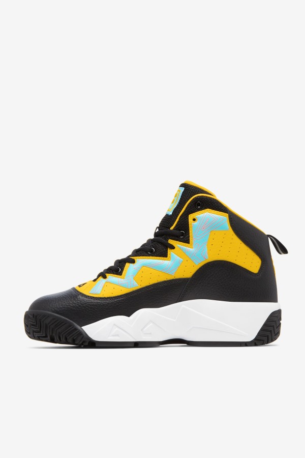 Men\'s MB Fila Outlets Black/Lemon/Bluefish