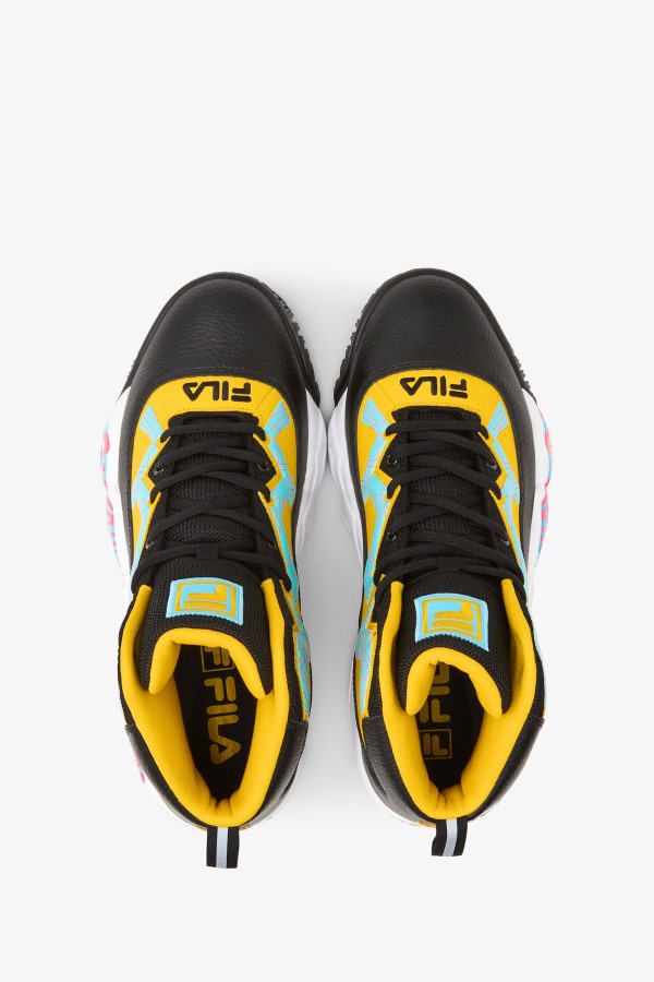 Men\'s MB Fila Outlets Black/Lemon/Bluefish