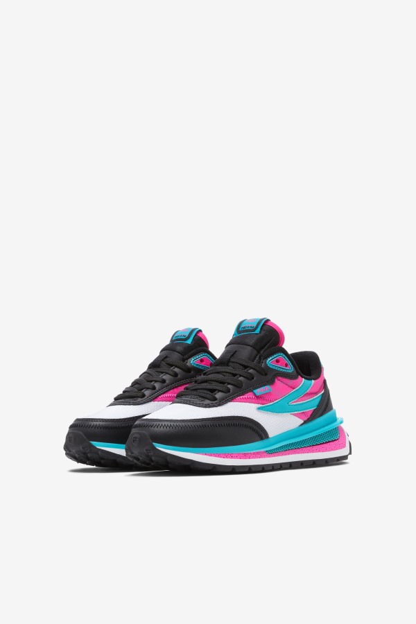 Little Kids\' Renno Black/Pink Glo/White Fila Outlets
