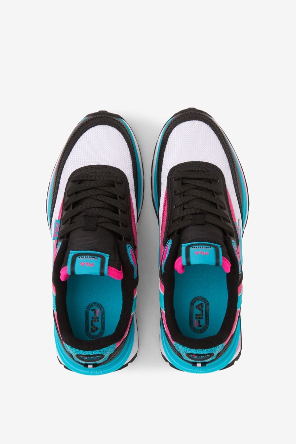 Little Kids\' Renno Black/Pink Glo/White Fila Outlets