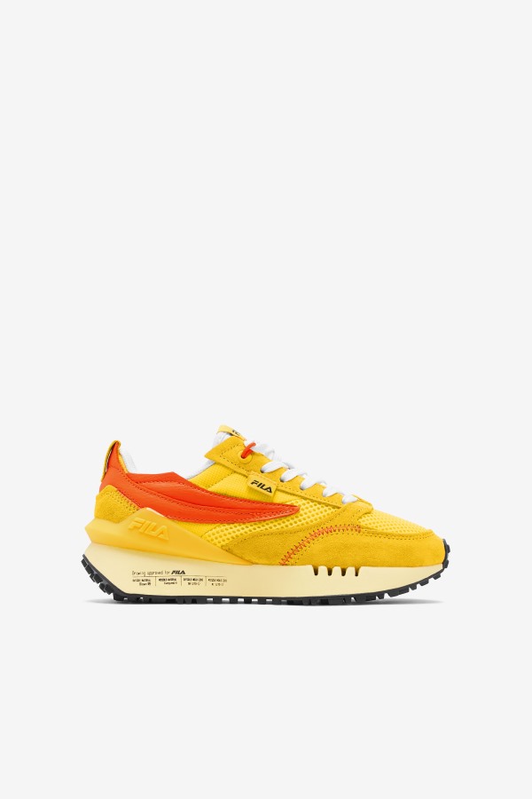 Fila Outlets Little Kids' Renno N-Generation Lemon/Red Orange/Yellow