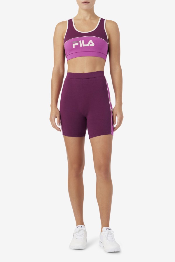 Fila Outlets Davina Bike Short Grape Wine/Rouge/Potpourri