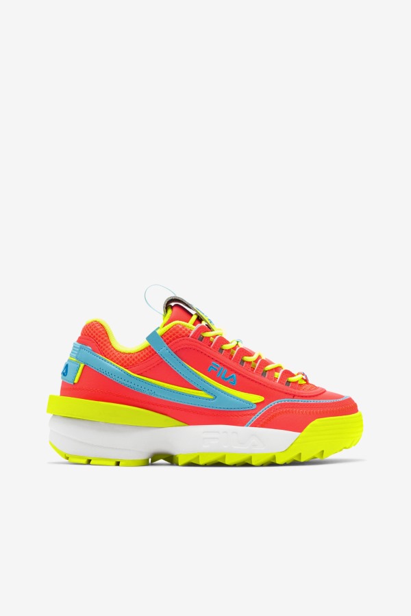 Fiery Coral/Yellow/Bluefish Women's Disruptor 2 Exp Fila Outlets
