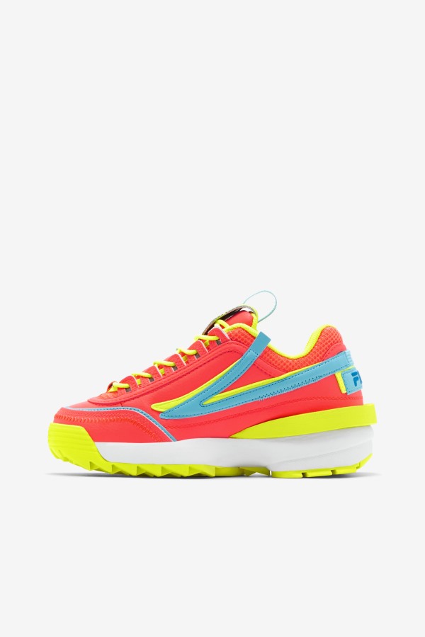 Fiery Coral/Yellow/Bluefish Women\'s Disruptor 2 Exp Fila Outlets