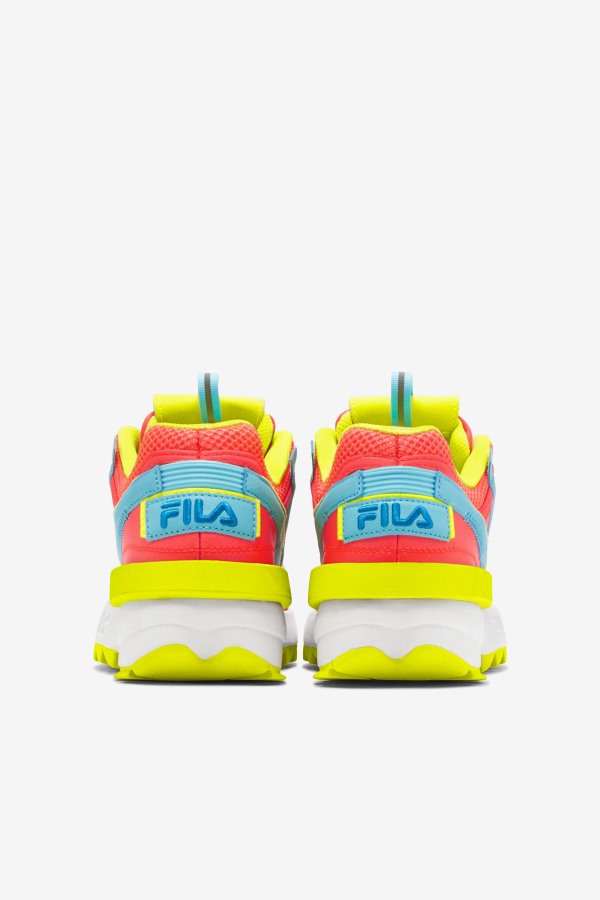 Fiery Coral/Yellow/Bluefish Women\'s Disruptor 2 Exp Fila Outlets