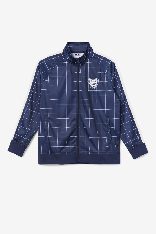 Oshan Track Jacket Fila Outlets Navy/Gardenia/June Bug