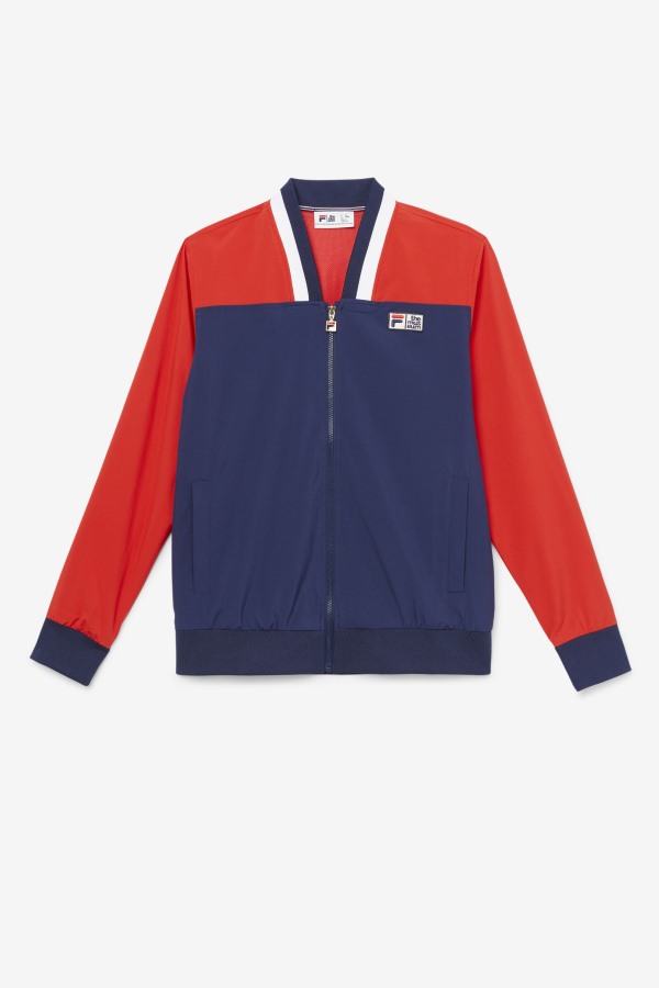 Peacoat/Red/White Fila x The Museum Track Jacket Fila Outlets
