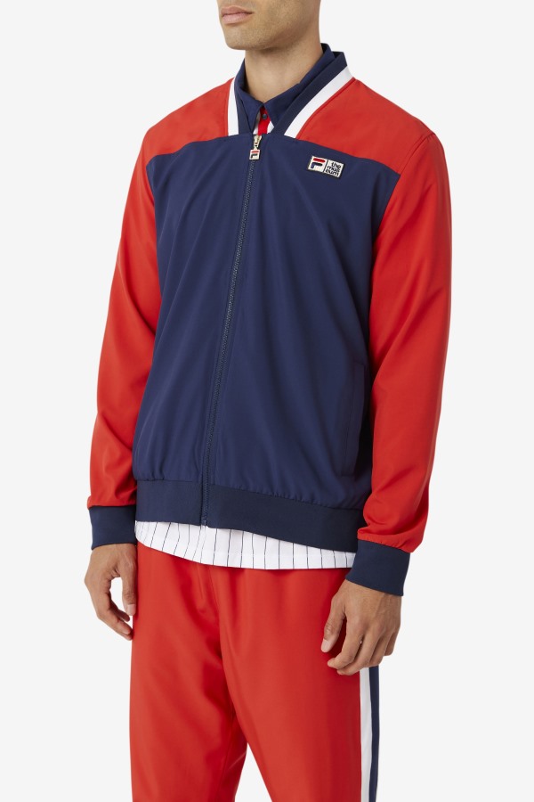 Peacoat/Red/White Fila x The Museum Track Jacket Fila Outlets