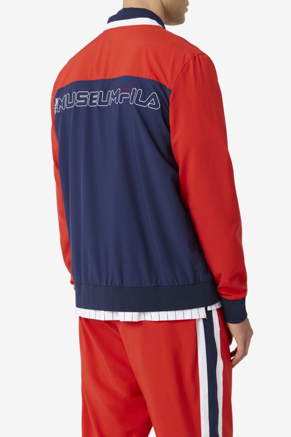 Peacoat/Red/White Fila x The Museum Track Jacket Fila Outlets