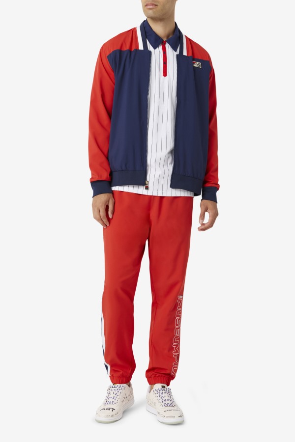 Peacoat/Red/White Fila x The Museum Track Jacket Fila Outlets
