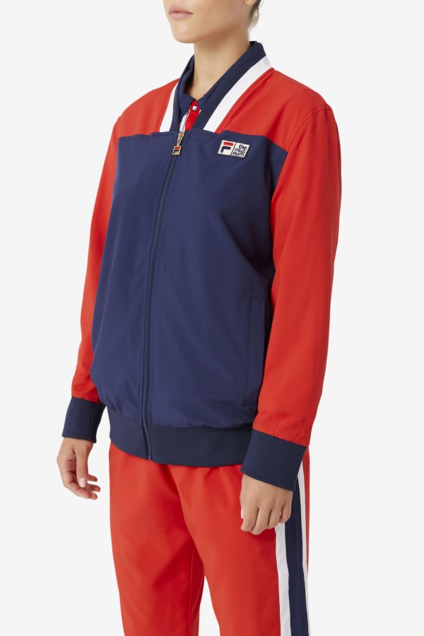 Peacoat/Red/White Fila x The Museum Track Jacket Fila Outlets
