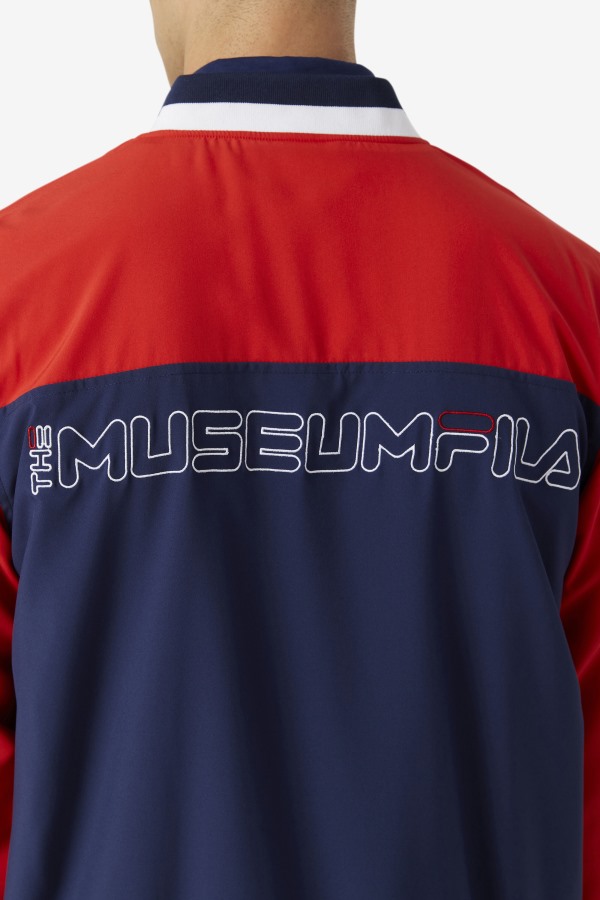 Peacoat/Red/White Fila x The Museum Track Jacket Fila Outlets