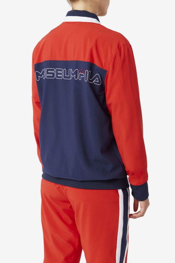 Peacoat/Red/White Fila x The Museum Track Jacket Fila Outlets