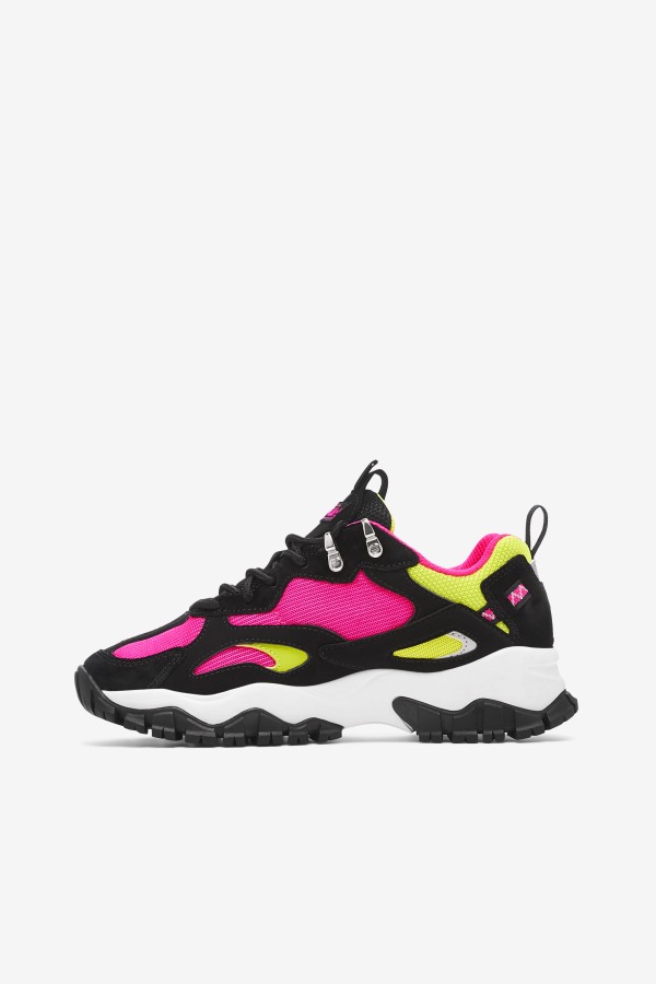 Women\'s Ray Tracer TR 2 Black/White/Pink Glow Fila Outlets